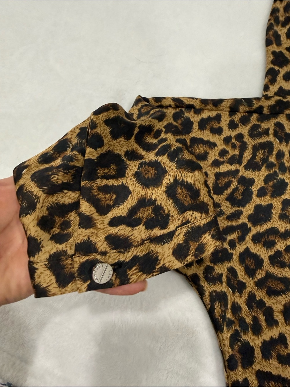 Michael Kors Leopard Print Mini Dress in Brown and Black - Picture 11 of 15